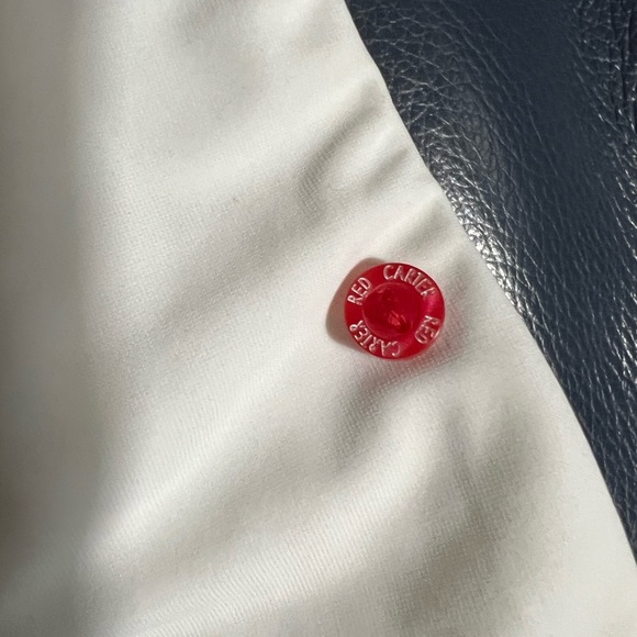 NWT RED CARTER Embroidered Bikini Bottom Size Medium Retail $86 Red White Blue - Picture 3 of 5